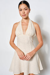 Eve Plunge Neck Mini Dress