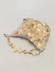 Pearl Shell Beaded Handbag