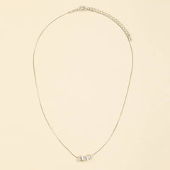 Bead And Pearl Charms Necklace