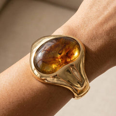 Molten Oval Cuff Bracelet