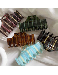 Vintage Heart Stripe Hair Clip