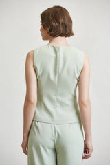 Sage Tailored Tie-Waist Set - Sold Separately