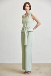 Sage Tailored Tie-Waist Set - Sold Separately