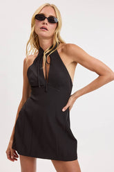 After Dark Halter Mini Dress