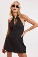 After Dark Halter Mini Dress