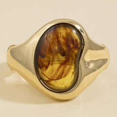 Molten Oval Cuff Bracelet