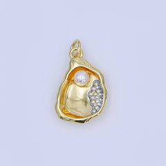 Shell Pearl Clam Sea Shell Charm