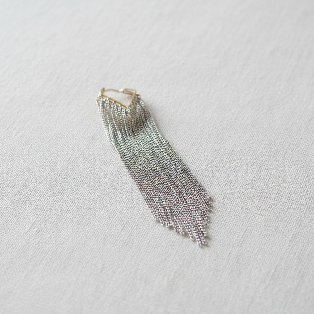 Chain Tassel Ear Cuff Earrings