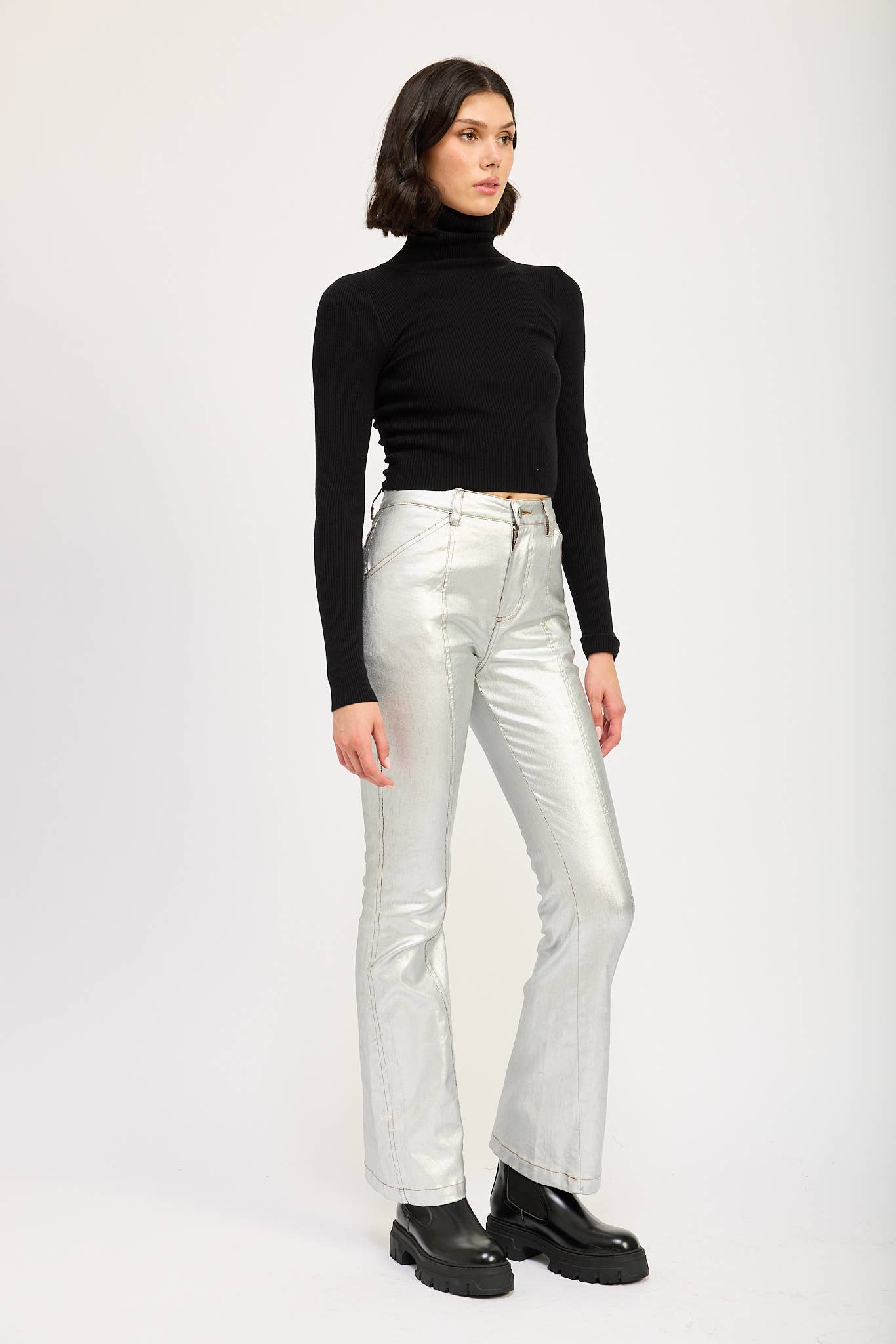 Arlo Ribbed Turtleneck