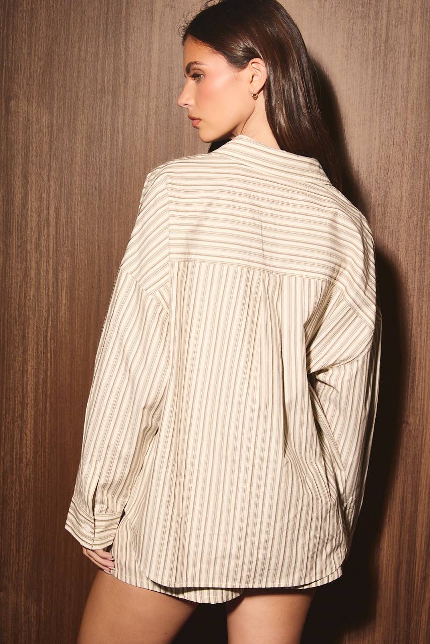 Maren Striped Button-Down