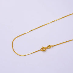 24K Gold Filled 0.7mm Snake Chain 1