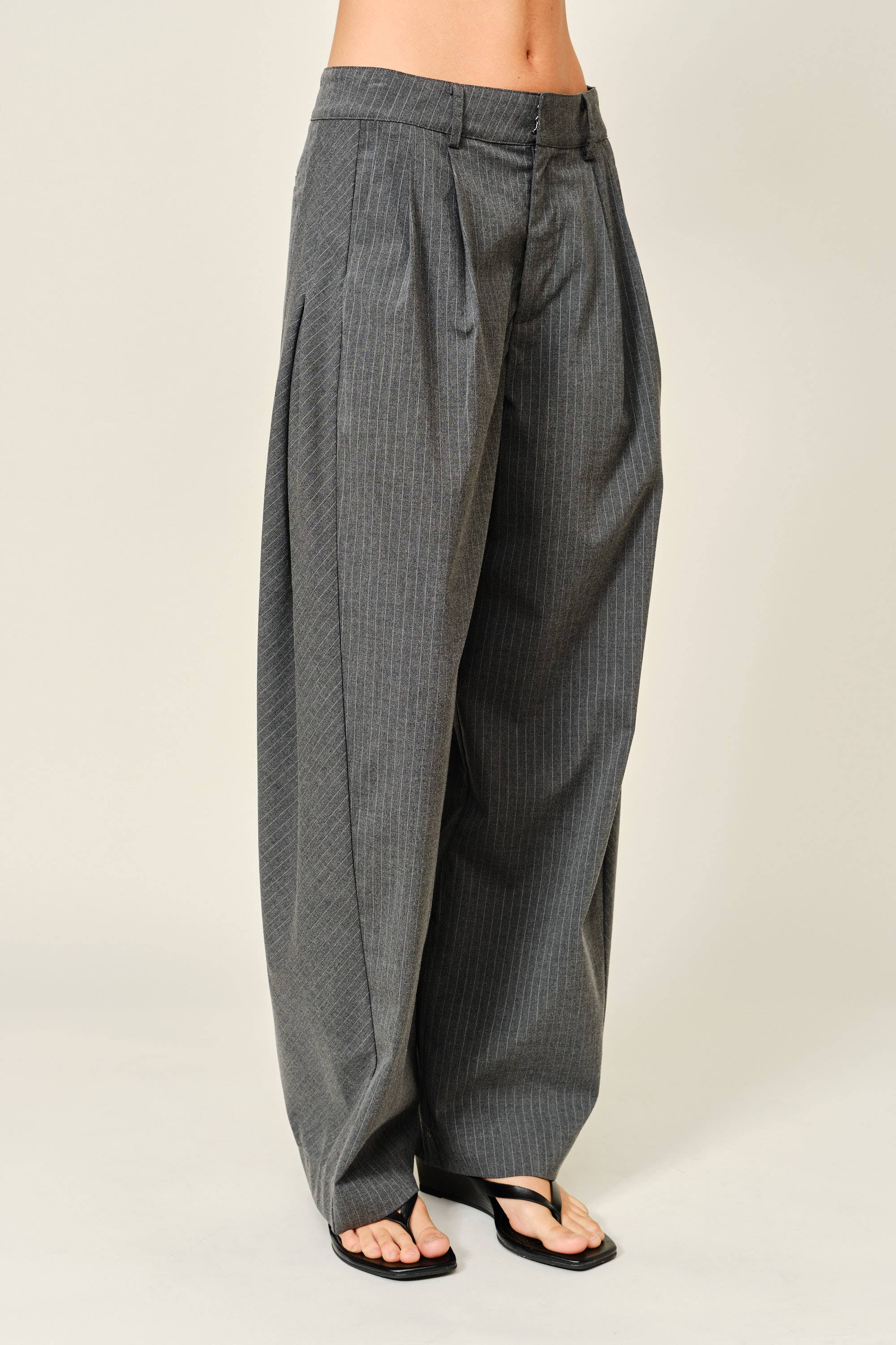 Stripe Barrel Pants