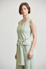 Sage Tailored Tie-Waist Set - Sold Separately