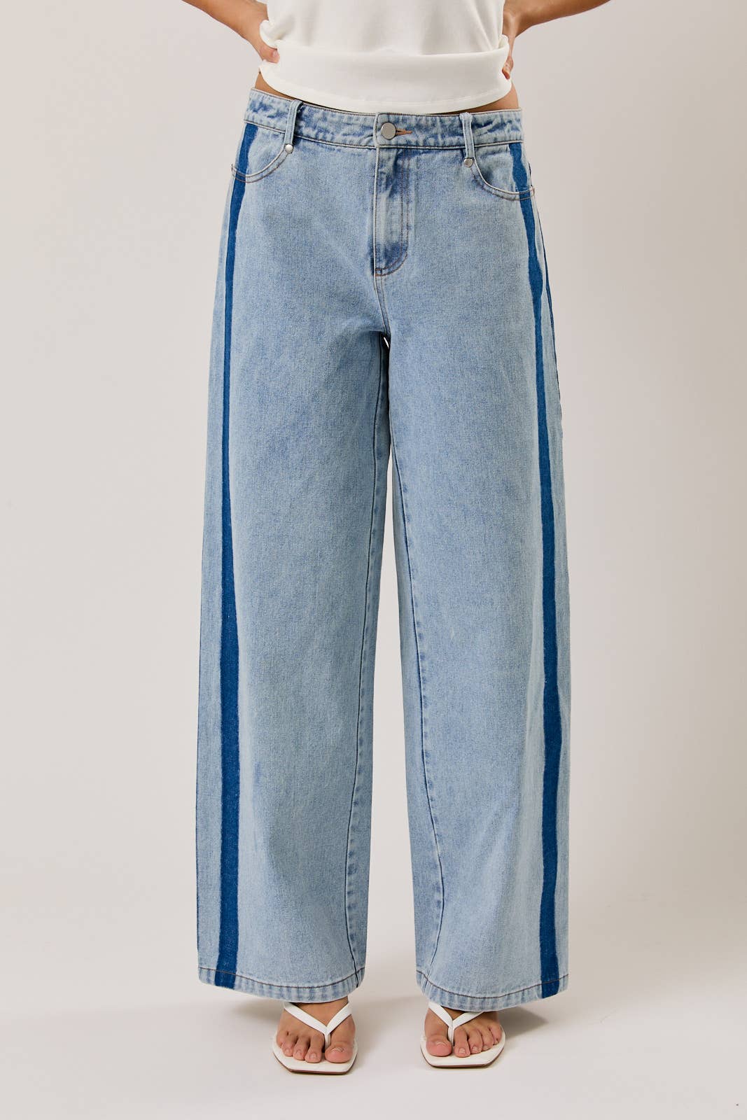 Side Striped Jeans