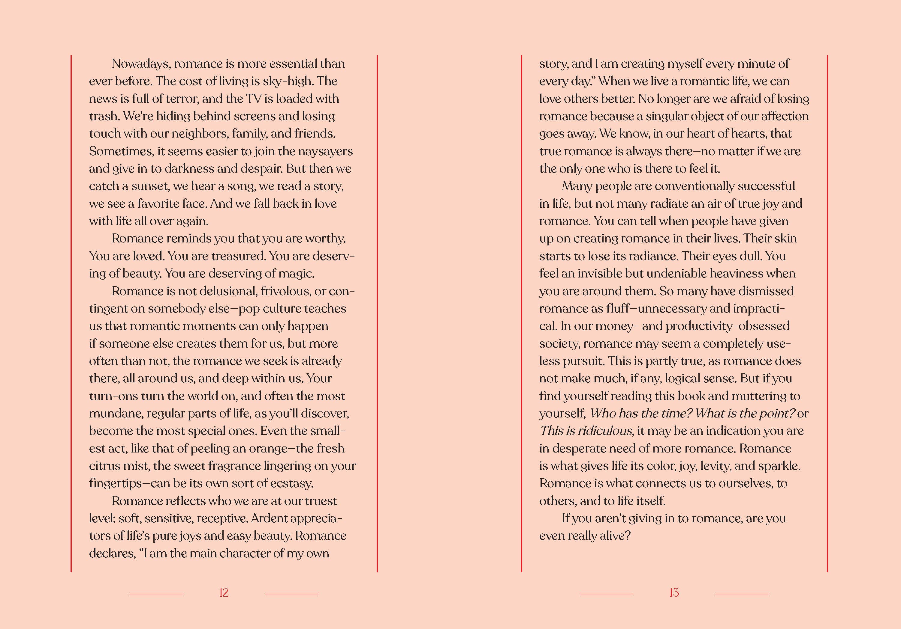 Romance the Every Day Book