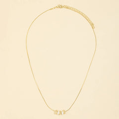 Bead And Pearl Charms Necklace
