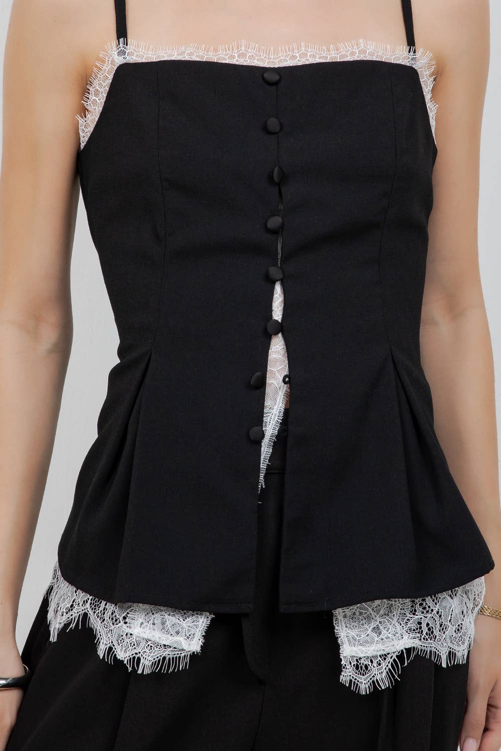 After Hours Lace Trim Top