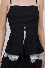After Hours Lace Trim Top