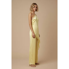 Satin Lace Halter Jumpsuit