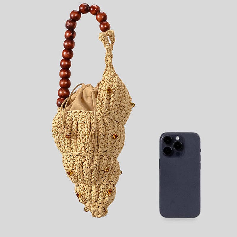 Seashell Raffia Handbag