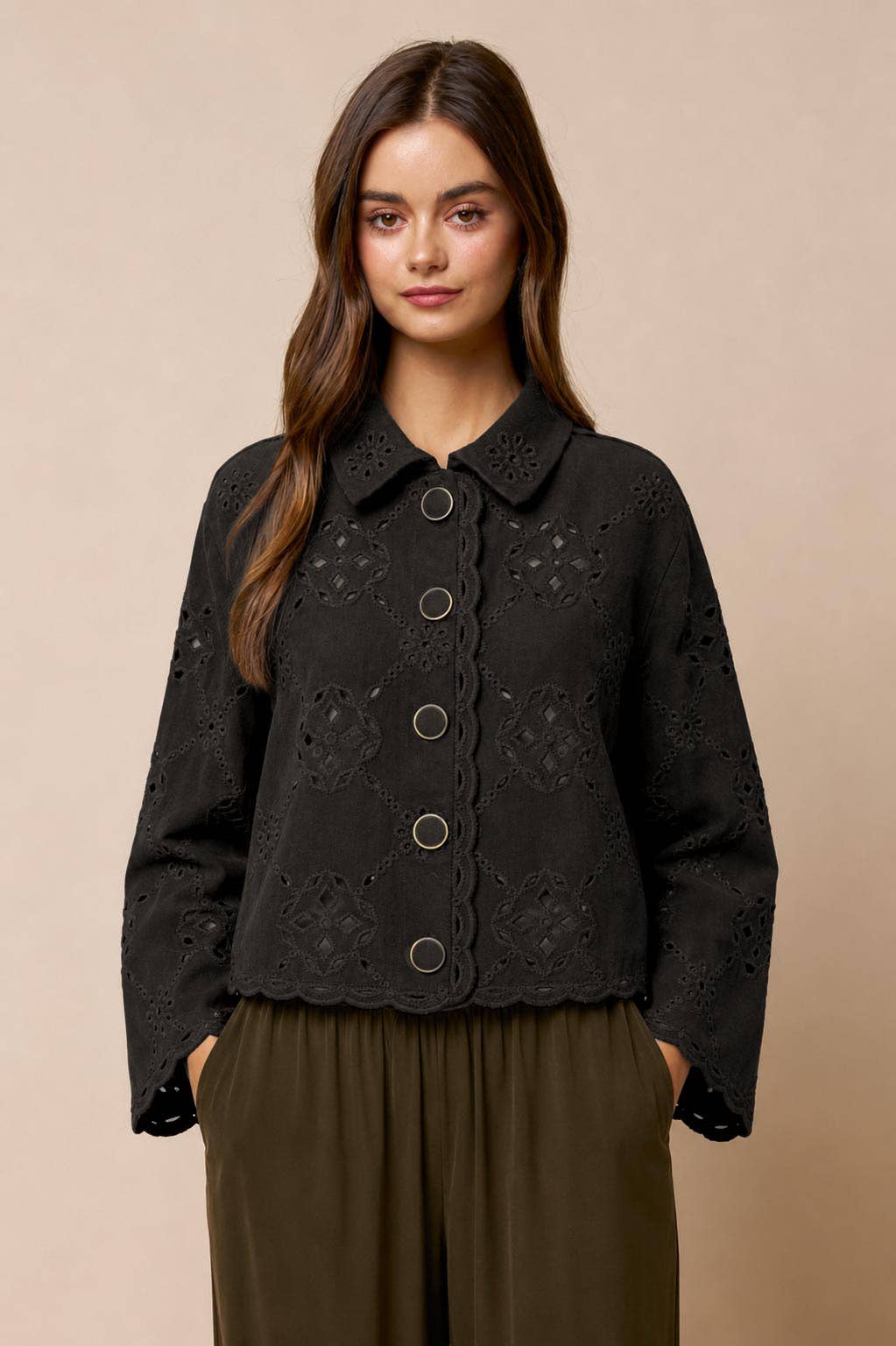 Motif Long Sleeve Top
