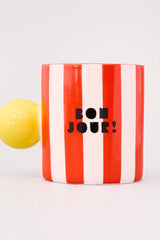 Ceramic Mug, Bonjour