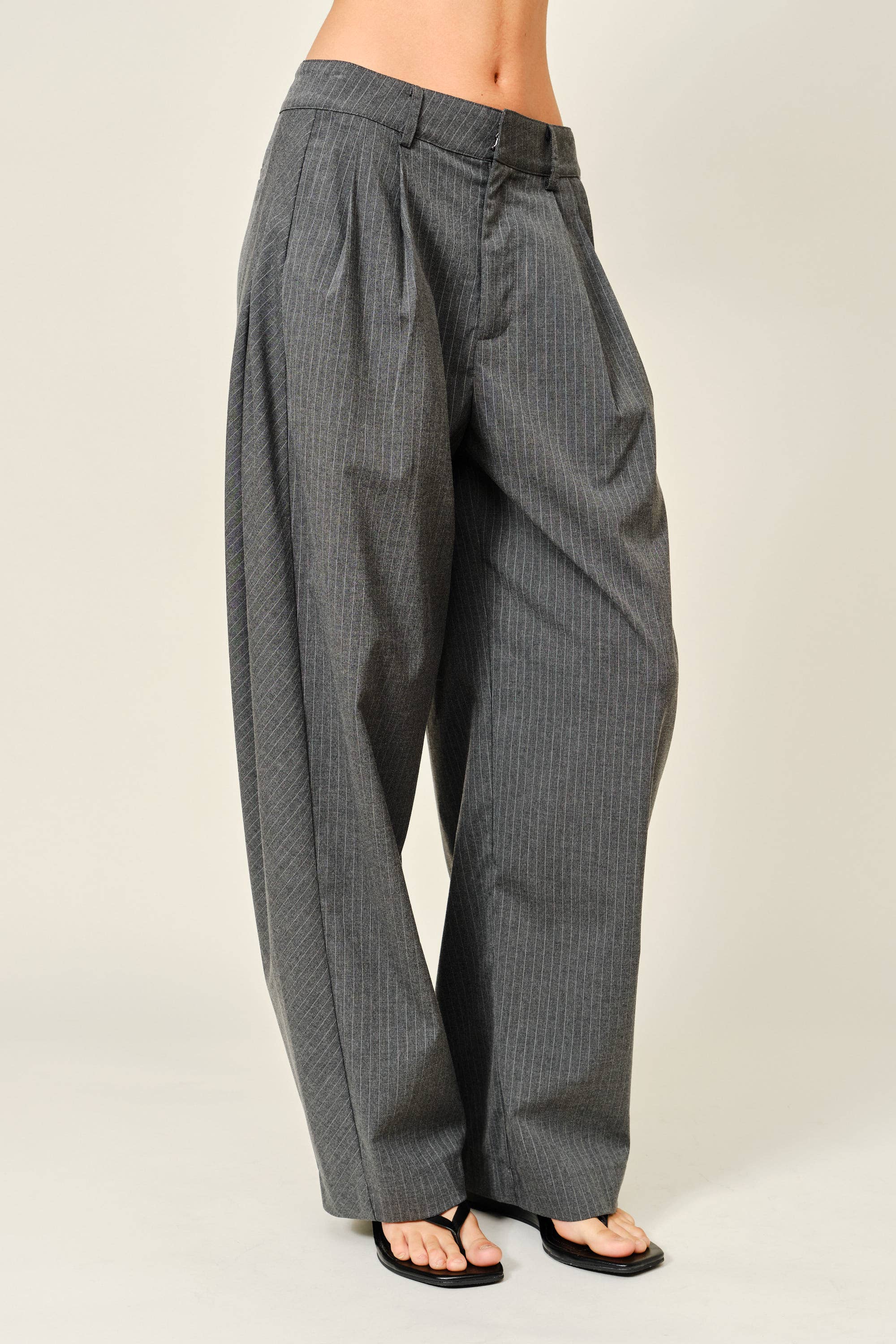 Stripe Barrel Pants