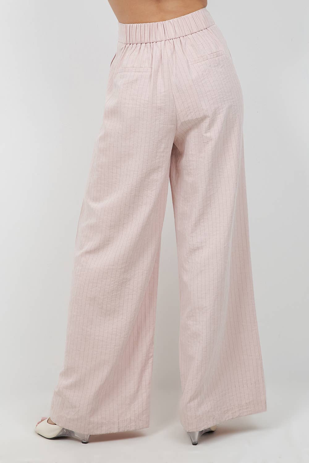 Blush Hour Wrap Wide Leg Pants