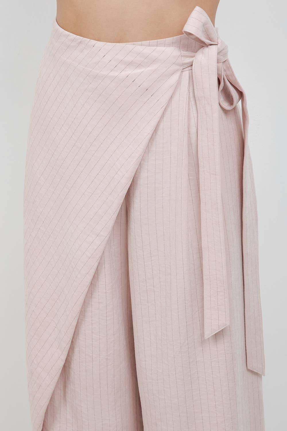 Blush Hour Wrap Wide Leg Pants
