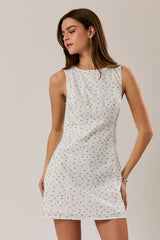 Ditsy Print Mini Dress