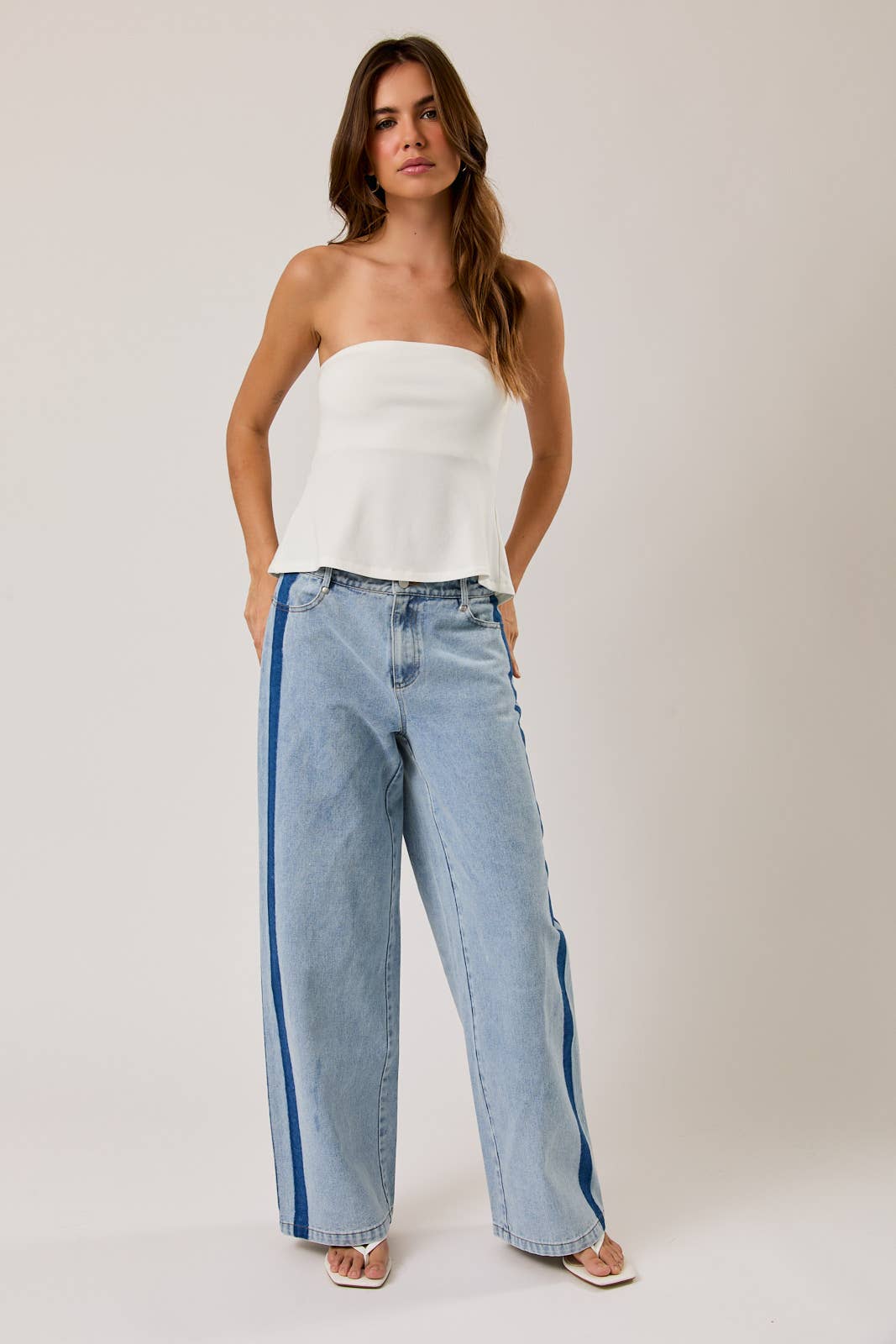 Side Striped Jeans