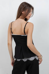 After Hours Lace Trim Top
