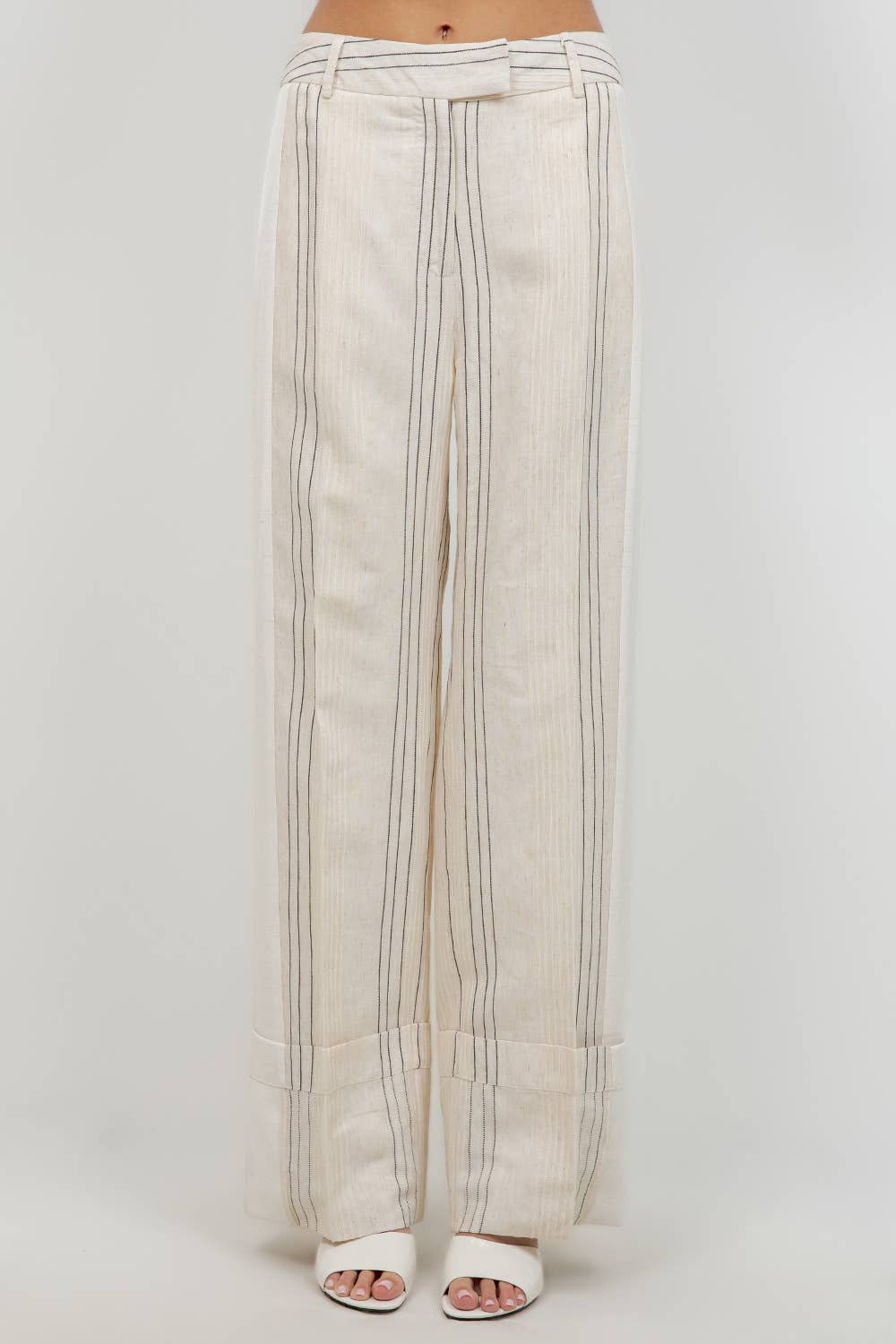 Premium- Pinstripe Wide Leg Pants