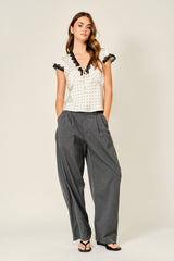 Stripe Barrel Pants