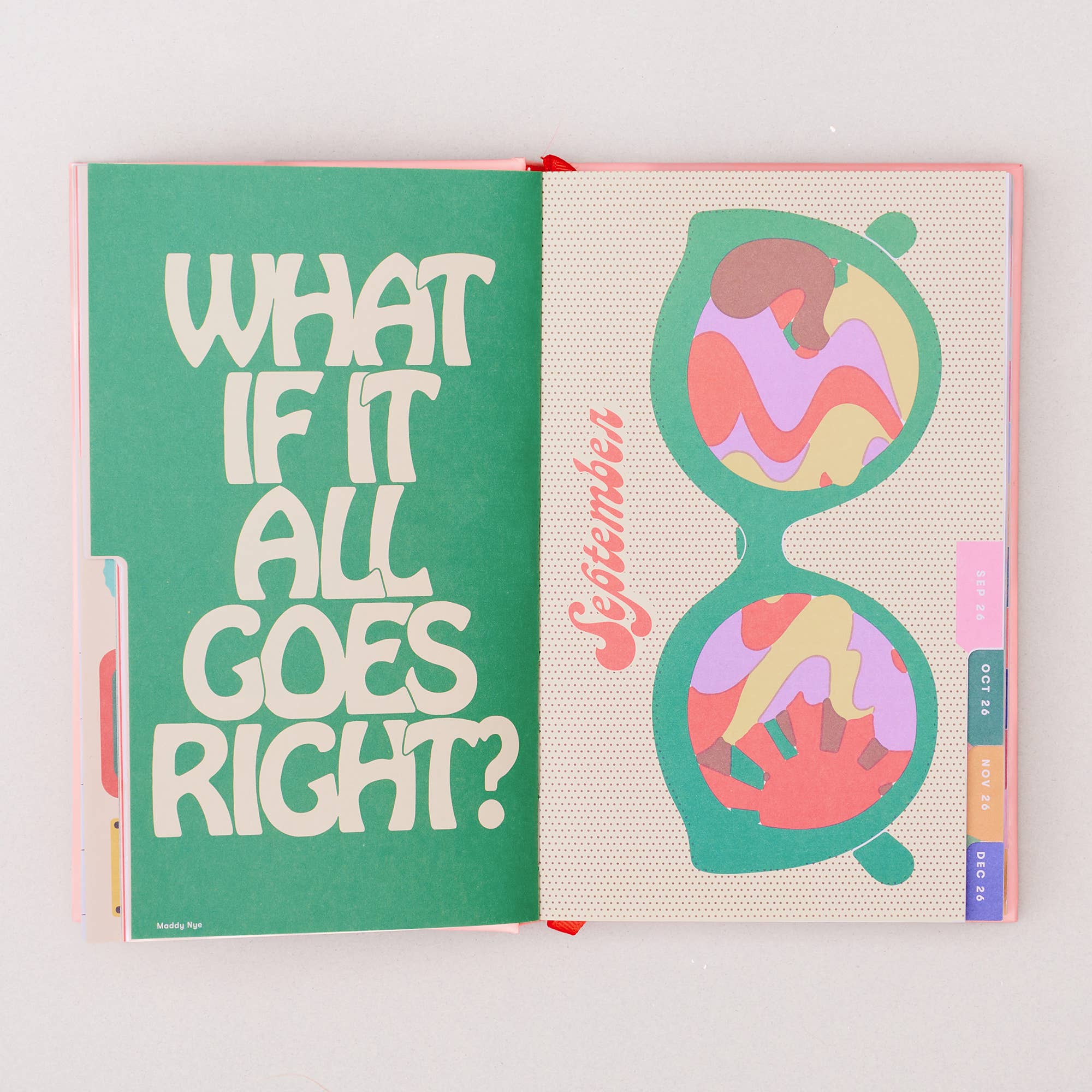 Classic 17-Month Academic Planner, Bonjour - Pink