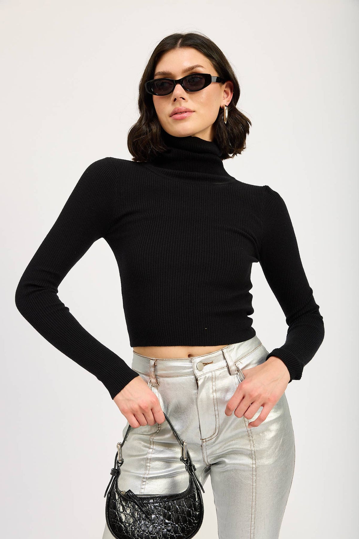 Arlo Ribbed Turtleneck