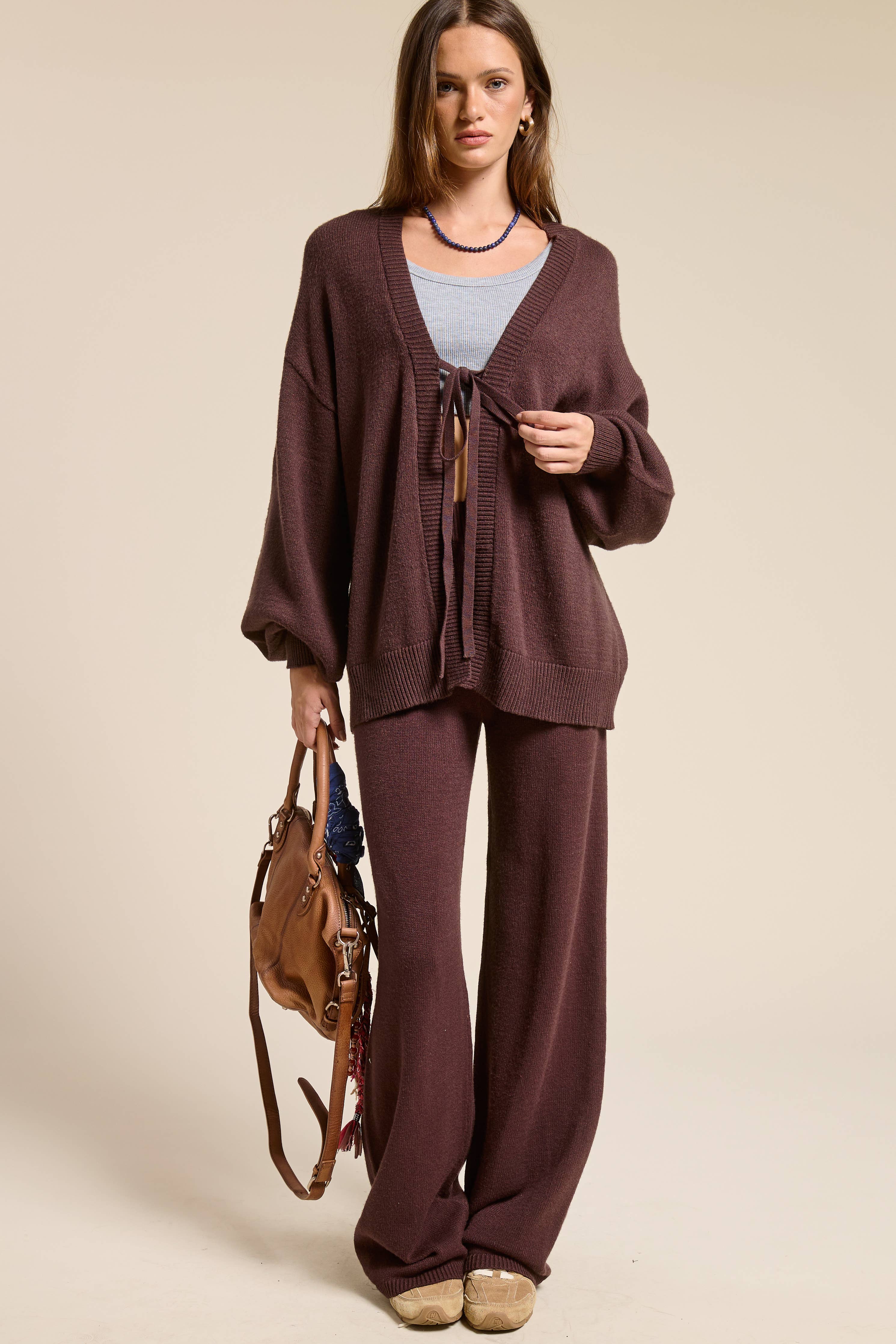 Mocha Knit Set - Sold Separately
