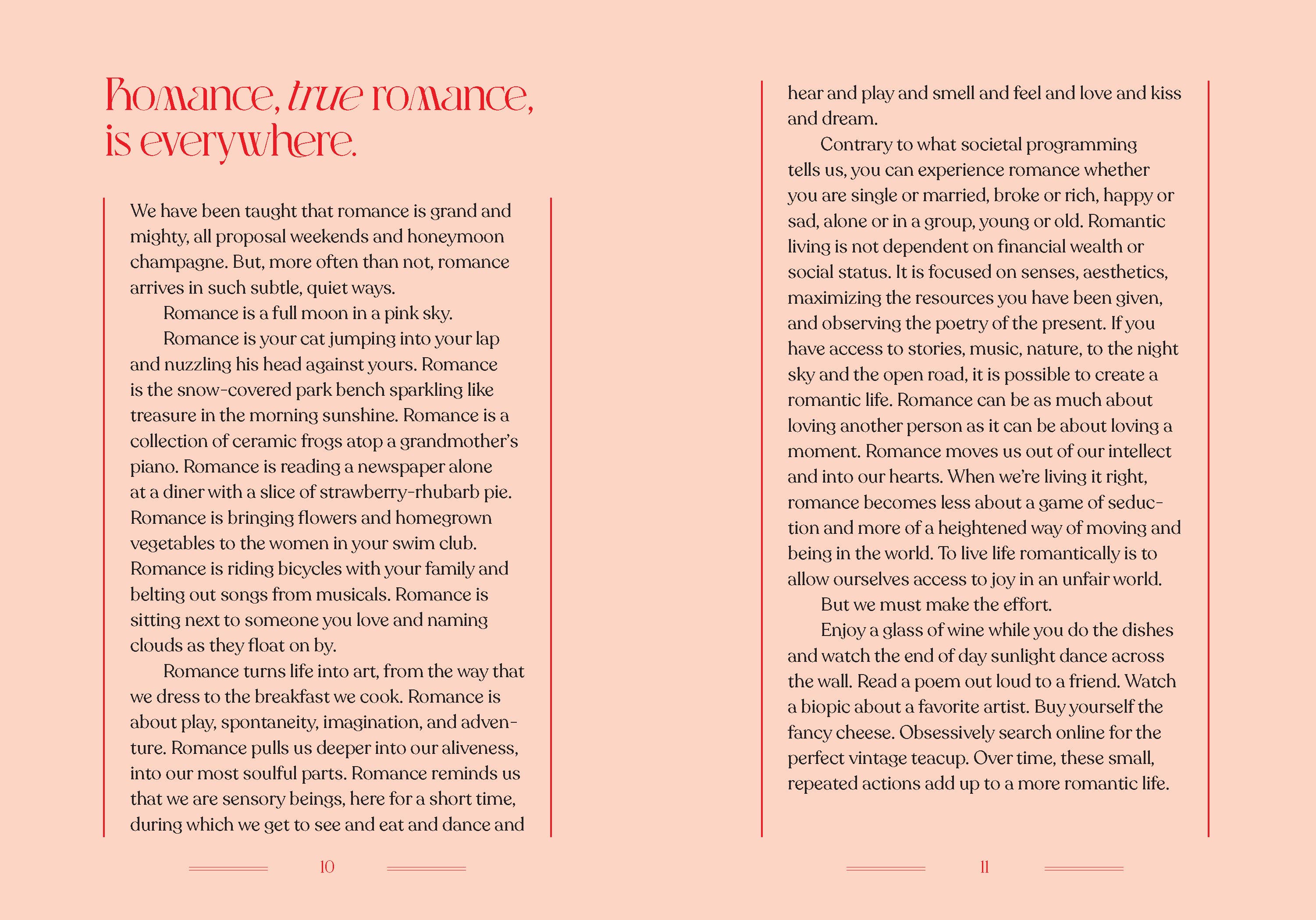 Romance the Every Day Book