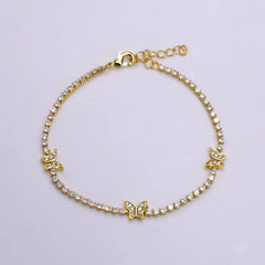 Butterfly Tennis Bracelet