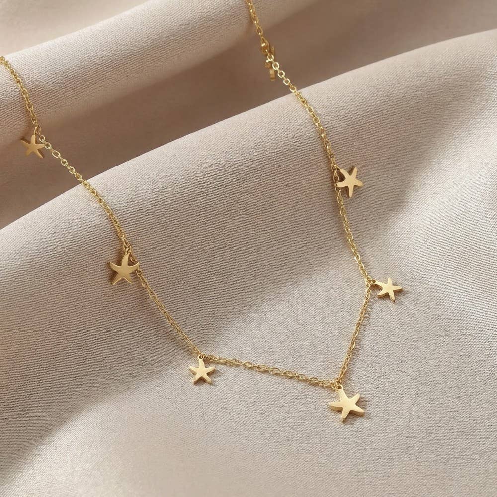 Starfish Charms Necklace