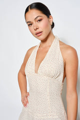 Eve Plunge Neck Mini Dress