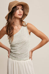 Elegant Asymmetrical Wave Top