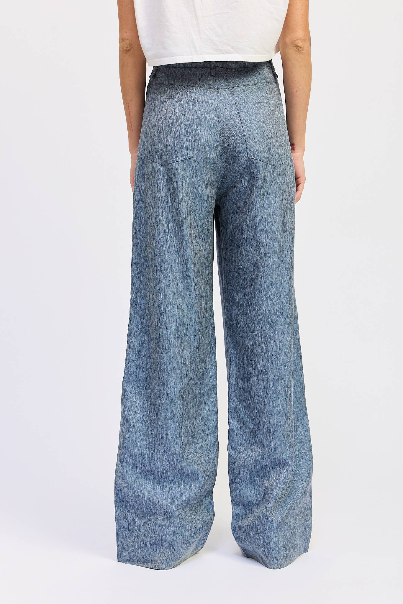 Belted Denim Trousers