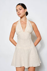 Eve Plunge Neck Mini Dress