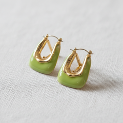 Retro Resin Geometric Ear Cuffs