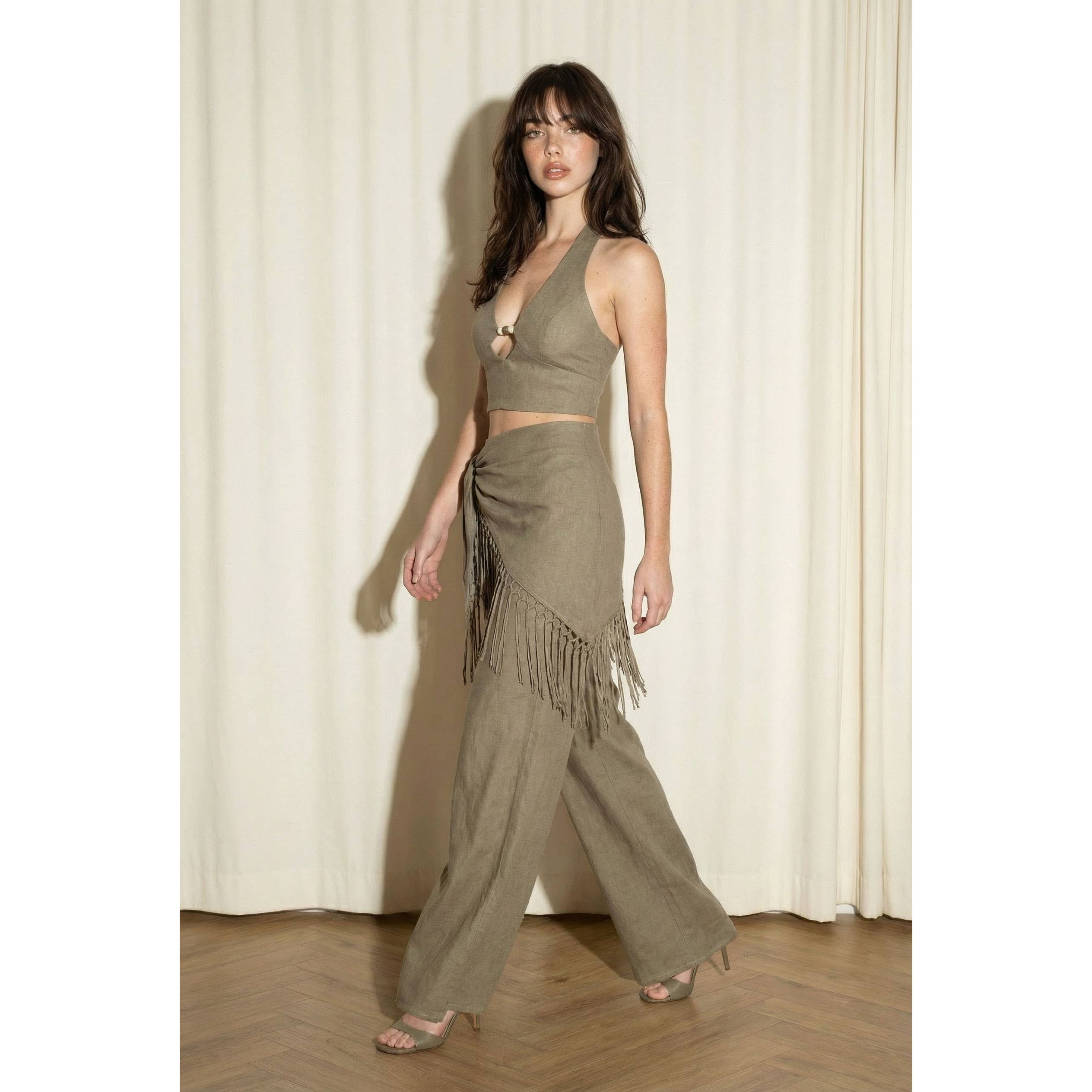 Sienna Fringe Pant Set