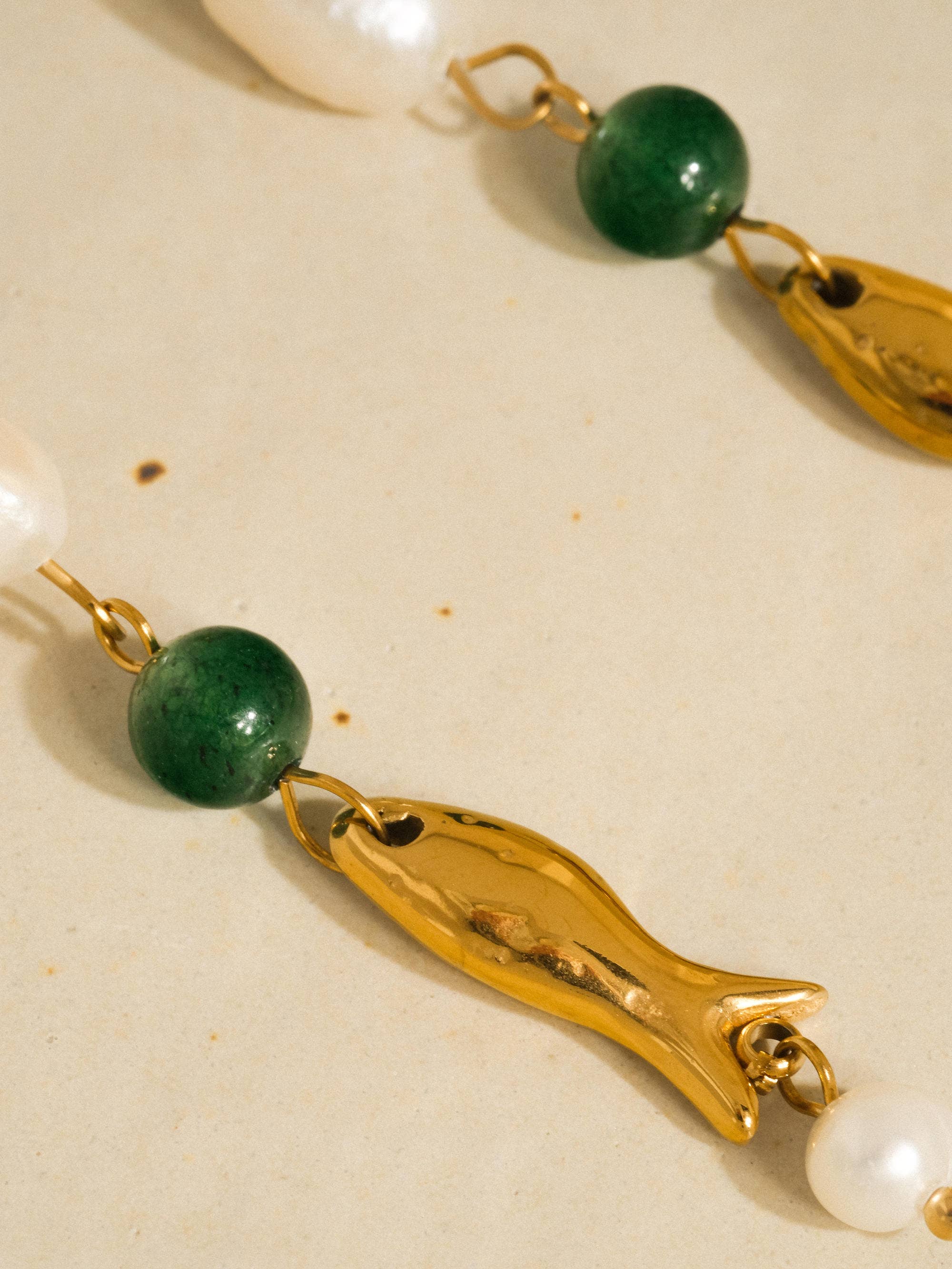 Palermo Pearl Fish Earrings