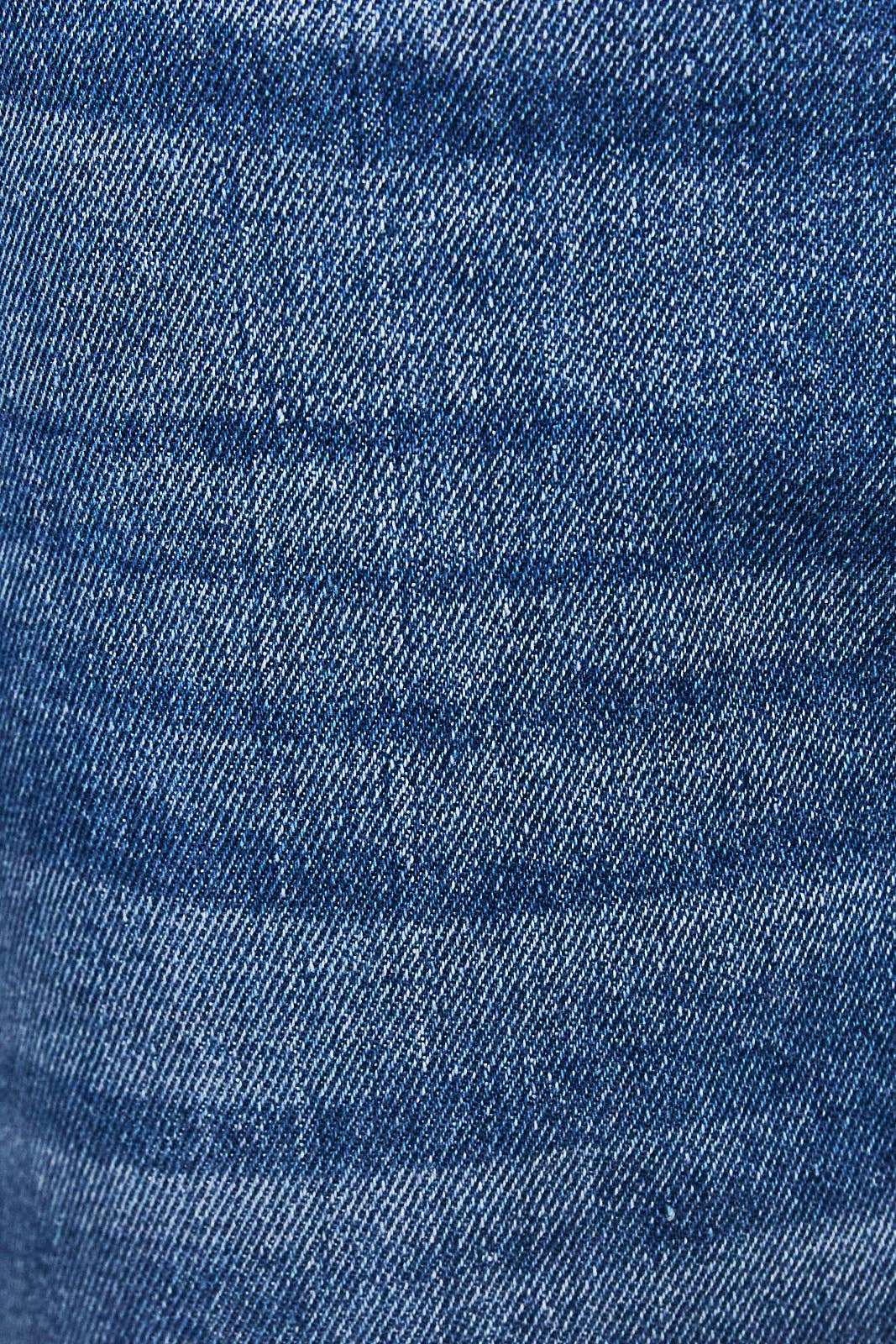 Medium Wash Cuffed Wide Leg Jeans