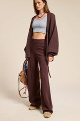Mocha Knit Set - Sold Separately