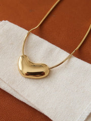 Louis 18K Gold Non-Tarnish Puffy Heart Necklace